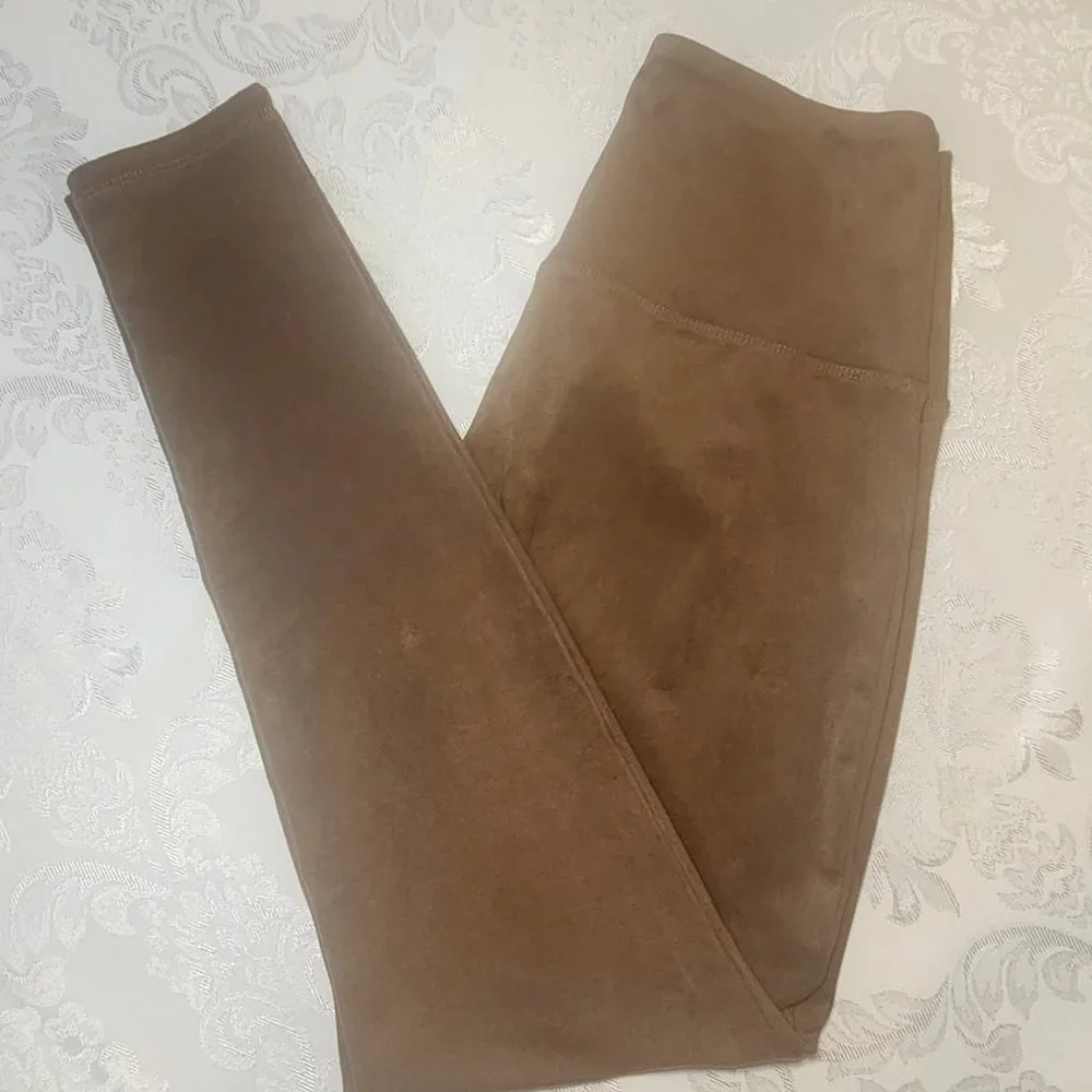 Ruby Ribbon Camel Suedette Leggings #1379 NWOT - Picture 5 of 9